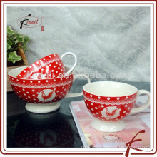hot selling round shape ceramic stone ware soup bowl